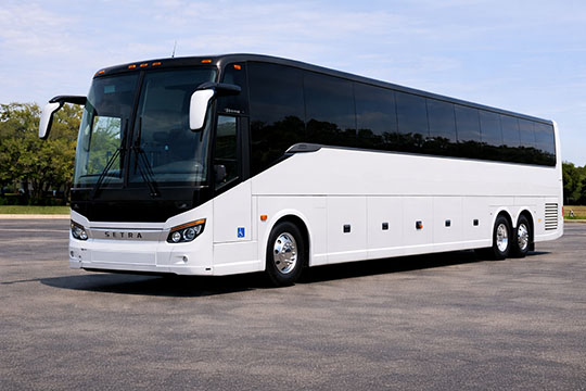 56-passenger charter bus rental Normal TX